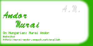 andor murai business card